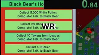 Black Bear Beesmas Quest Speedrun Any [upl. by Em]