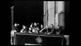 Habemus Papam Cardinal Roncalli Patriarch of Venice is elected the new Pope 1958 HD [upl. by Bergeron]