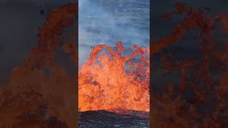 Iceland volcano eruption lava up close captured 30th May 2024 [upl. by Aseeral]