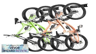 VEVOR Bike Storage Rack 4 Bike Racks and 2 Helmets Hooks Wall Review [upl. by Enicul912]