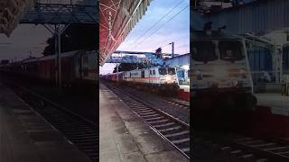 12704 dn SC  HWH Falaknuma Express with SRC WAP7 🙏🏼  trending shorts indianrailways viral [upl. by Ogires]