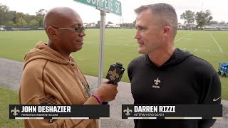 Exclusive Darren Rizzi Pregame  Saints vs Falcons Week 10 [upl. by Aitat228]