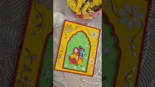 Janmashtami Krishna paining shorts youtubeshorts painting radhakrishna handmade homedecor diy [upl. by Merralee]