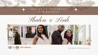 Shalon  Leah Wedding Ceremony [upl. by Acilgna]