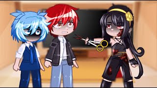 Assassination Classroom React To FYN As Yor Forger  Gacha React [upl. by Lubba]