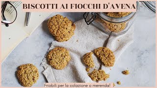 BISCOTTI AI FIOCCHI DAVENA FATTI IN CASA FRIABILI  Ricetta come quelli Ikea [upl. by Maxi]