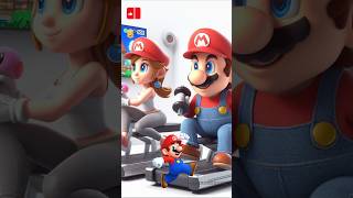 Mario Bros team has a BAD day EXERCISING WITH THEIR COUPLES supermario supermario64 shorts [upl. by Leiva]