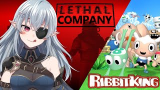 GEEGA plays Lethal Company Ribbit King  BIGGEST COLLAB DAY IN A WHILE pt 2 [upl. by Baxie575]