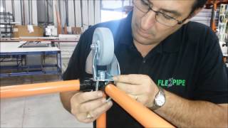 How to install stem wheels on material handling structures  Flexpipe [upl. by Hgiel]