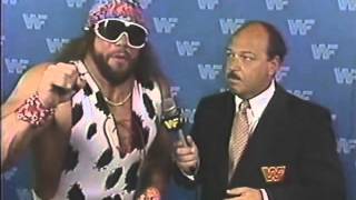 Macho Man Randy Savage Interview 07121987 [upl. by Etnoed]