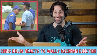 Chris DElia Reacts to Wally Backman Getting Ejected From a Baseball Game [upl. by Newsom]