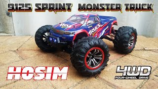 HOSIM 9125 Sprint Upgraded 110 RC Monster Truck [upl. by Ahsiekat]