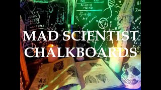 Yard HauntHalloween Prop HowTo Mad Scientist Chalkboards [upl. by Ogilvy]