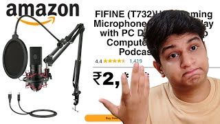 FIFINE T732 MIC unboxing  BEST Microphone for beginner  Jay Panchal [upl. by Lemart]