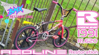 1991 Redline RL620 Freestyle BMX Restoration bmx restoration restore Redline Redlinebmx [upl. by Alejoa]