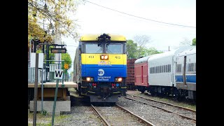 Long Island Railroad DE30AC Eastbound amp Westbound Train  Riverhead Greenport Line [upl. by Samale]