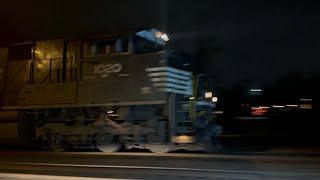 NS 1020 SD70ACE leads NS 18G through Piscataway NJ 12312023 [upl. by Ecirual]