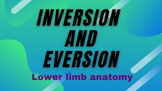 INVERSION AND EVERSION OF FOOT [upl. by Mercie]