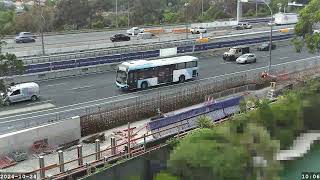 Warringah Freeway Upgrade time lapse  Thursday 24 October 2024 [upl. by Mikaela441]