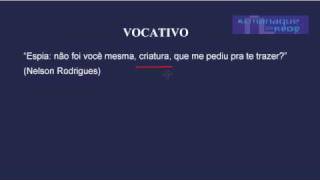 Vocativo  Vídeo aulas e dicas de português e gramática para Vestibular e Enem [upl. by Gmur142]