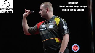 NZ Darts Masters Dimitri Van den Bergh enjoys New Zealand experience [upl. by Aicnetroh163]