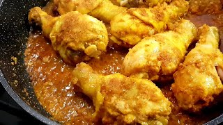 PILONS DE POULET À LA POÊLE AUX POMMES DE TERRES  RECETTE EXPRESS ET ECONOMIQUE  CUISINE RAPIDE [upl. by Erehc]