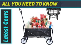 Collapsible Folding Wagon BEST Heavy Duty Wagon [upl. by Godliman]