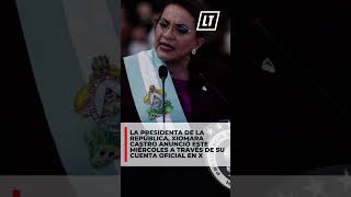 Presidenta Castro anuncia construcción de la Represa El Tablón [upl. by Wright]