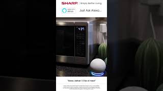 Sharp Microwave Alexa Controls Make Defrosting Meat Simple [upl. by Wright]