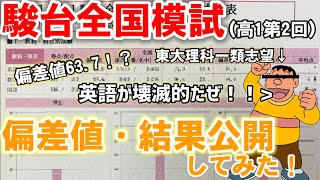 【模試結果】ジャイアンが高1駿台全国模試第2回の偏差値・結果を公開してみた！！【東大理科一類志望】《勉強声真似》 [upl. by Iru]