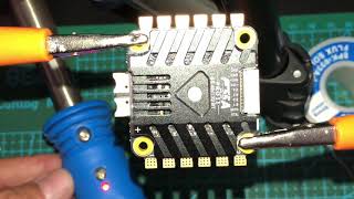 How to solder the TMOTOR F55A PRO II 4IN1 32BIT BLHELI32 ESC for quad drones [upl. by Monahon456]