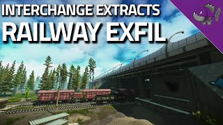 Railway Exfil  Interchange Extract Guide  Escape From Tarkov [upl. by Lartnom]