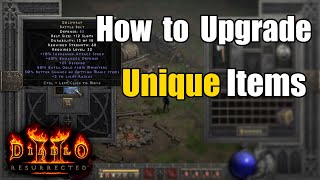 How to upgrade Uniques like Goldwrap in Diablo 2 Resurrected  1440p [upl. by Nolyd888]