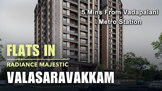 Flats For Sale  Valasaravakkam Chennai  Radiance Majestic valasaravakkam flats apartment [upl. by Millard944]