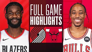 TRAIL BLAZERS at BULLS  FULL GAME HIGHLIGHTS  March 18 2024 [upl. by Krawczyk]