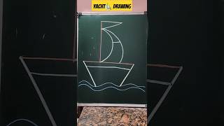 Easy Yatch Drawing  Kids easy drawing  drawing trending yatch easydrawing [upl. by Nnaitsirk]