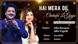 Hai Mera Dil Churake Le Gaya Lyrics  Udit Narayan Alka Yagnik  Aishwarya Rai  90s Hits Songs [upl. by Mishaan]