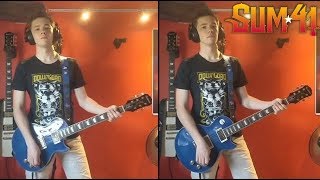 SUM 41  THE NEW SENSATION GUITAR COVER  CHORDS [upl. by Ardnuhsal431]