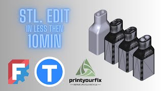 Edit and modify any STL from Thingivers and other platforms using FreeCAD FDM 3D printing [upl. by Eniamart]