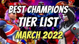 MCOC Tier List March 2022  Best Champions Tier List  Marvel Contest of Champions [upl. by Pember994]