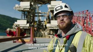 The Dvalin project Gas export pipeline reeled onto Deep Energy English subtitles [upl. by Hatokad468]