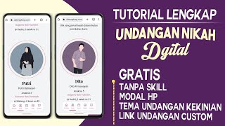 Terbaru  Cara Membuat Website Undangan pernikahan Mudah dan Gratis [upl. by Toulon35]