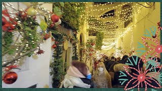 A Christmas town in Italy ✨ Locorotondo 🎄 Puglia walking tour in 4k [upl. by Winni]