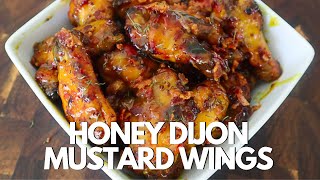 How To Make Honey Mustard Chicken Wings In The Oven [upl. by Tracay388]