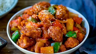 Homemade Sweet and Sour Chicken in 30 Minutes or LESS [upl. by Aun936]