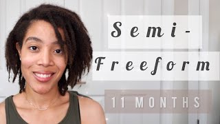 11 Month Loc Journey  How I Separate “Semi FreeForm” Locs [upl. by Yetak456]