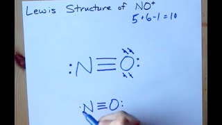 Draw the Lewis Structure of NO [upl. by Orest94]