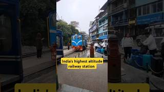 Indias highest altitude railway station ghum youtubeshorts minitravelvlog darjeelingtoytrain [upl. by Tamas455]