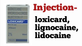 Injection loxicardlignocainelidocaine uses amp dose sideeffects lignocaine arrhythmia medical [upl. by Nicoli]