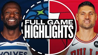 TIMBERWOLVES at BULLS  FULL GAME HIGHLIGHTS  November 7 2024 [upl. by Ralleigh]